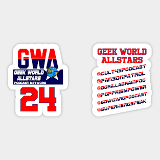 Geek World Allstar Coffee Mug and Single Sided Roster Sticker